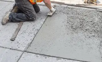 Professional repairing a concrete floor in Orlando, FL